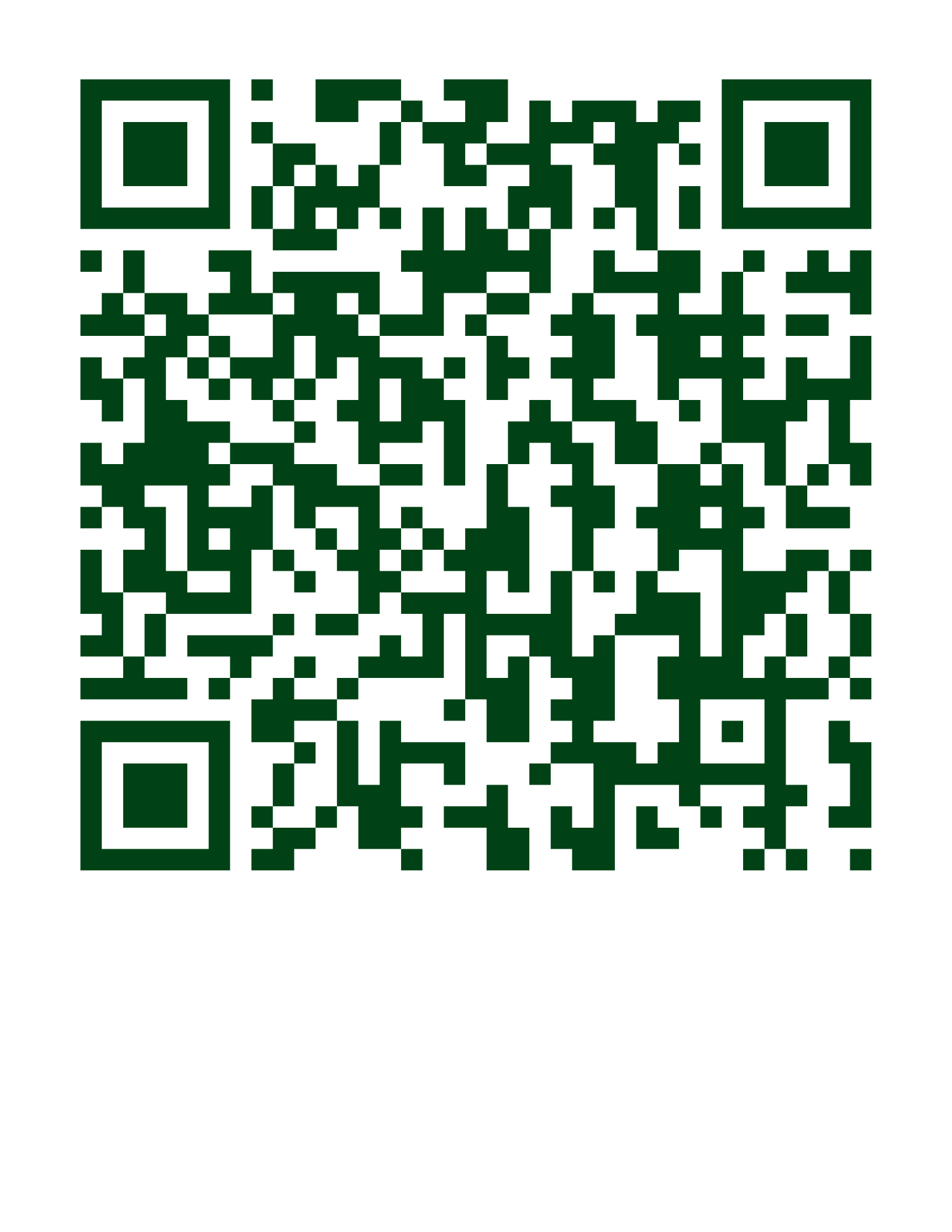 A green QR code